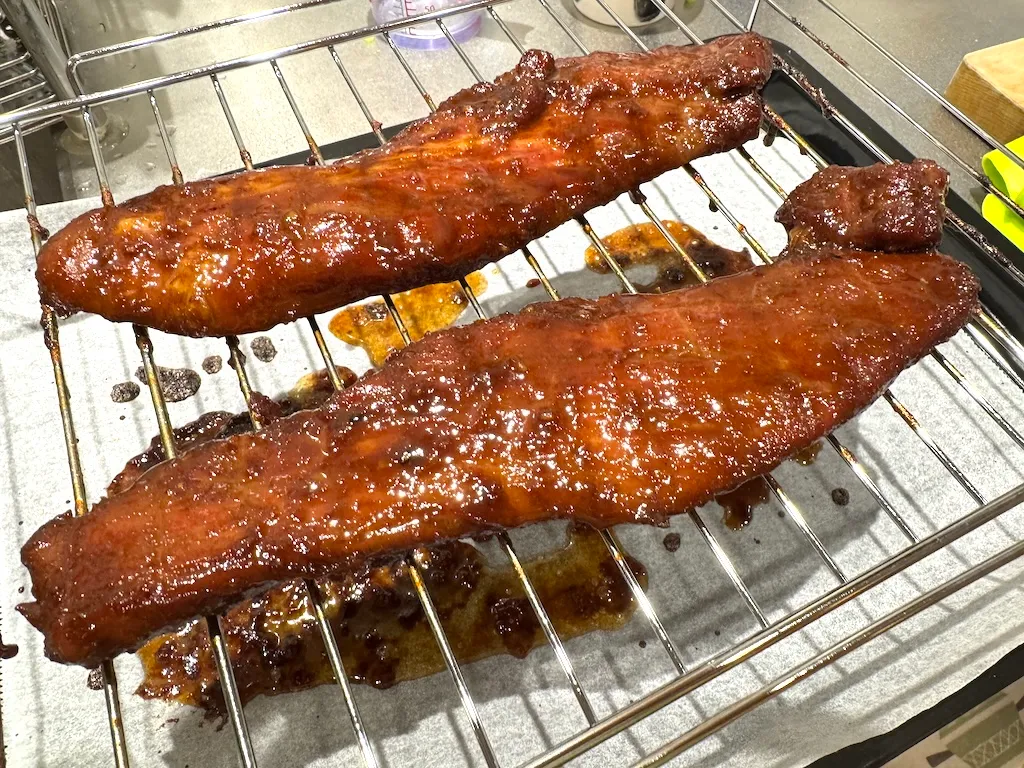 charsiew on the grill