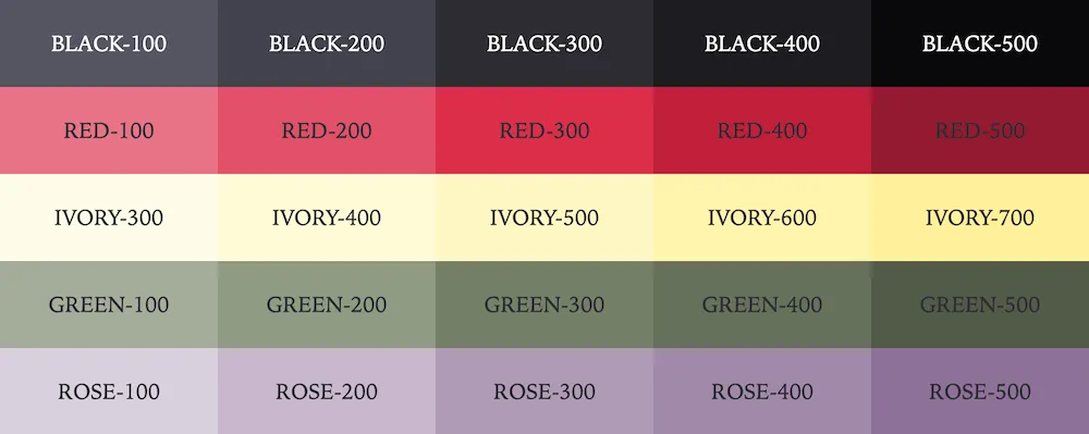 colour palette for senhongo.com
